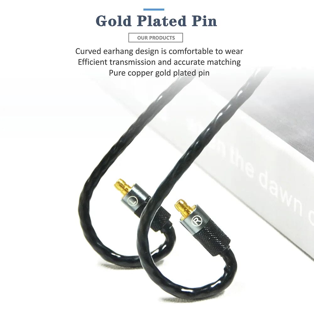 GUCraftsman 6N Single Crystal Copper Earphone Cables For Acoustune HS1650CU HS1655CU HS1670SS HS1695Ti HiFiGo