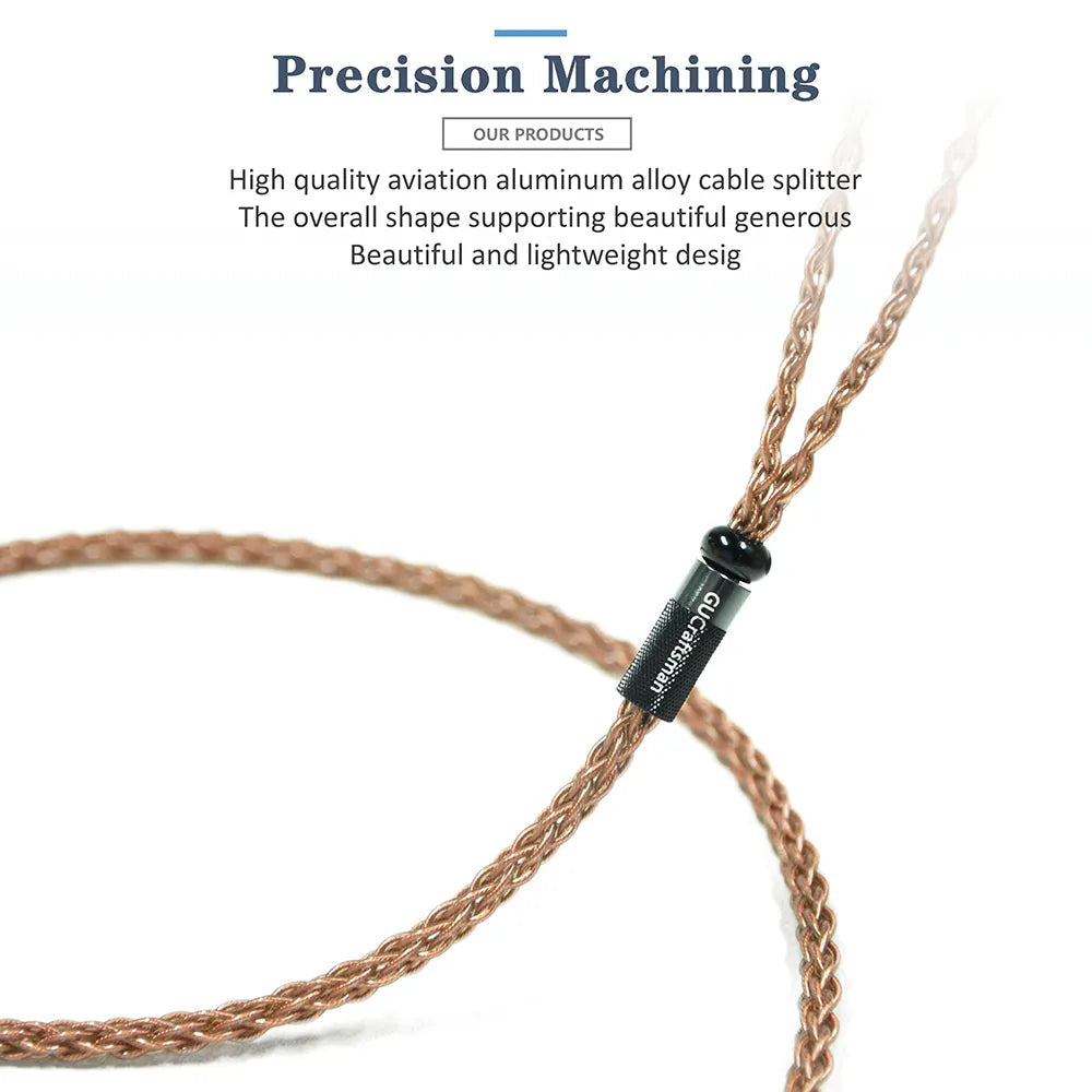 GUCraftsman 6N Single Crystal Copper Earphone Cables For Sony IER-M7 IER-M9 IER-Z1R HiFiGo