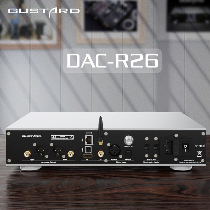 Gustard DAC-R26 Discrete R2R DAC With Streamer Renderer HiFiGo 