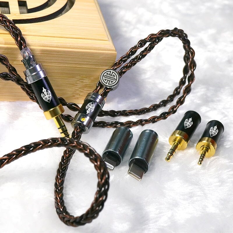 Hakugei Burning Modular Plug 5 To 1 Upgrade Earphone 0.78 2Pin / MMCX - 2.5 / 3.5 /4.4 / Type-C / Lightning HiFiGo