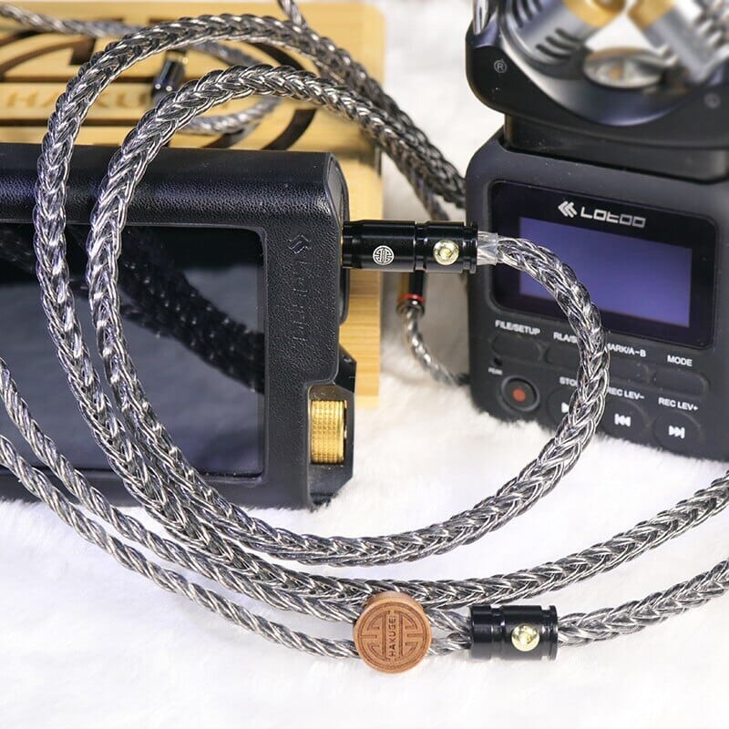 HAKUGEI Dark Night God Litz 6N OCC Copper Earphone Cable With 2.5/3.5/4.4 -2Pin 0.78/MMCX HiFiGo