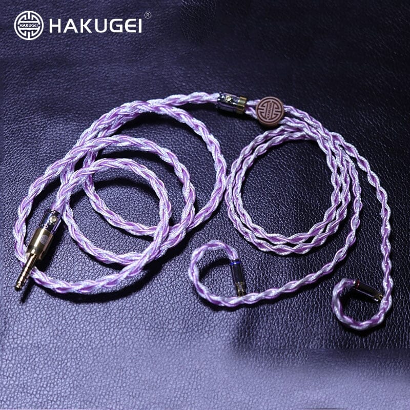 HAKUGEI Luna Litz Monocrystalline Pure Silver Earphone Cable 2.5 3.5 4.4 - 0.78 2Pin / MMCX HiFiGo