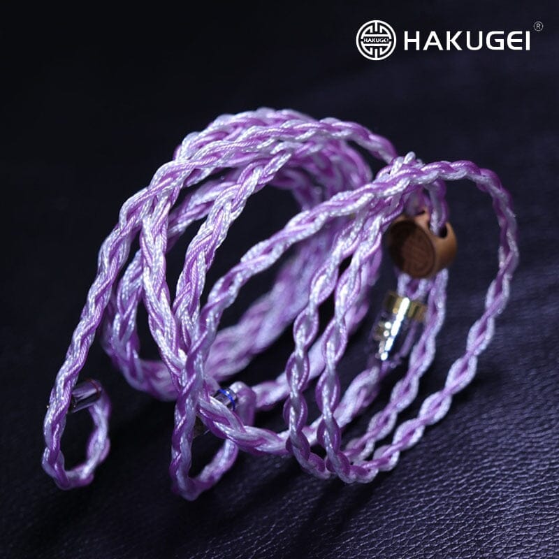 HAKUGEI Luna Litz Monocrystalline Pure Silver Earphone Cable 2.5 3.5 4.4 - 0.78 2Pin / MMCX HiFiGo