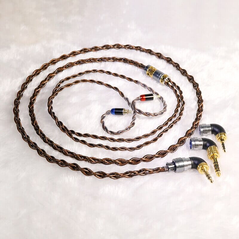 HAKUGEI Saja Litz 6N OCC Copper Earphone Cable With 2Pin 0.78 / MMCX - 2.5 / 3.5 / 4.4 HiFiGo