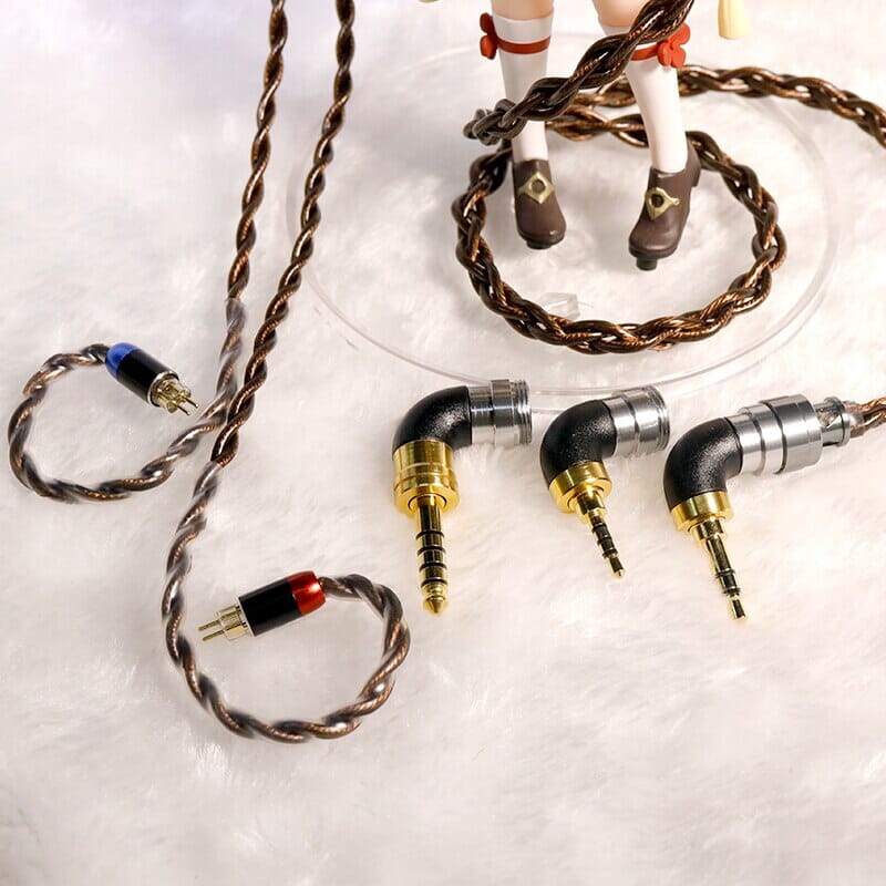 HAKUGEI Saja Litz 6N OCC Copper Earphone Cable With 2Pin 0.78 / MMCX - 2.5 / 3.5 / 4.4 HiFiGo