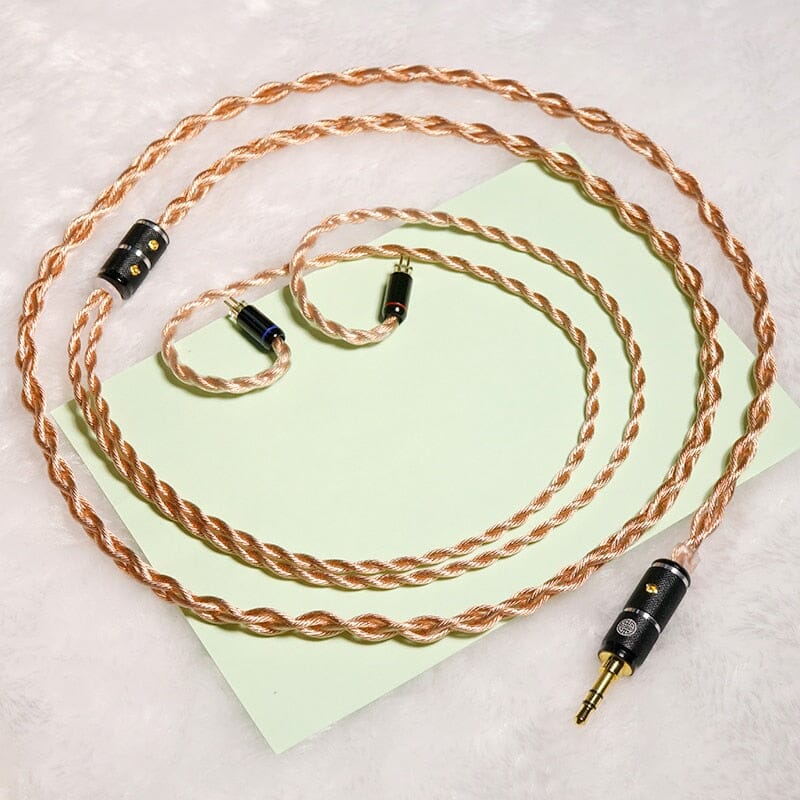 HAKUGEI Sound Of Thunder Litzs 6N OCC Copper Mixed Silver Earphone Cable 2Pin MMCX - 2.5 /3.5 /4.4 HiFiGo