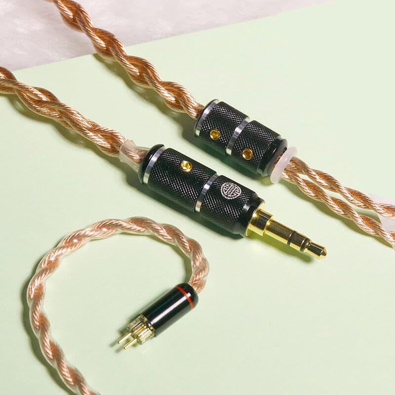 HAKUGEI Sound Of Thunder Litzs 6N OCC Copper Mixed Silver Earphone Cable 2Pin MMCX - 2.5 /3.5 /4.4 HiFiGo