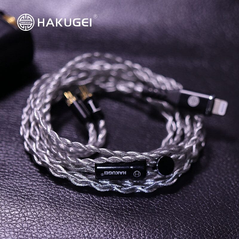 HAKUGEI Time-Space Wheel Silver Plated Alloy Cable Type-c/Lightning - 0.78 2Pin / MMCX HiFiGo