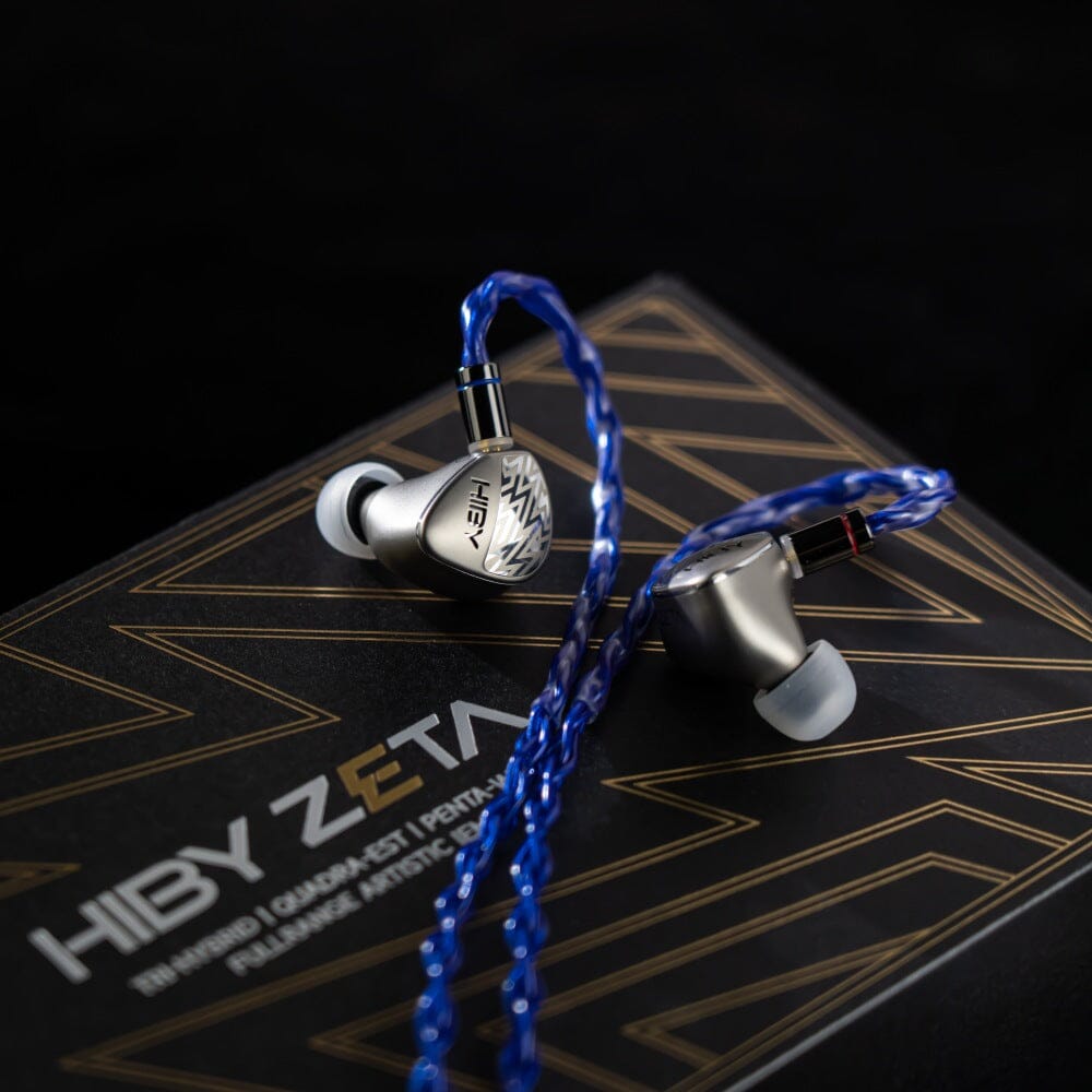 HiBy Zeta 3-Hybrid 4-EST 5-Way Artistic In-Ear Monitors IEMs Earphone HiFiGo