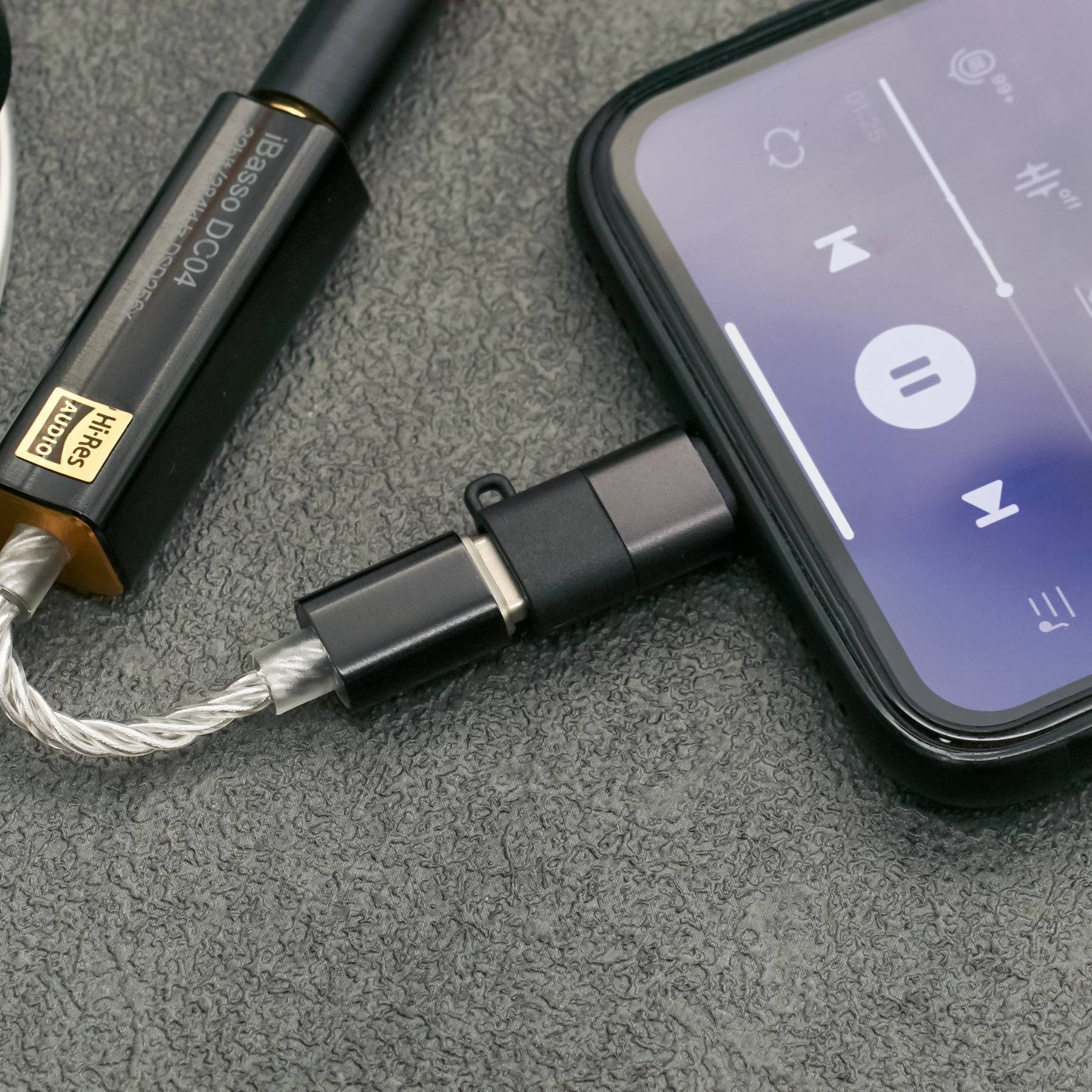 Hidizs LT03 Lightning Male to USB Female OTG Adapter HiFiGo