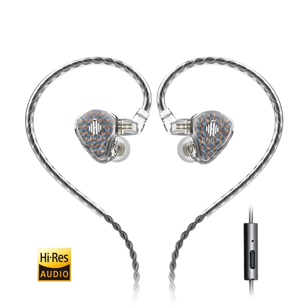 Hidizs MS1-Galaxy High-Performance Dual Magnetic Circuit Dynamic Driver In-Ear Monitors Earphone HiFiGo Mic Clear