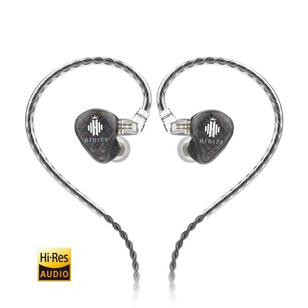 Hidizs MS1-Galaxy High-Performance Dual Magnetic Circuit Dynamic Driver In-Ear Monitors Earphone HiFiGo No-Mic Black