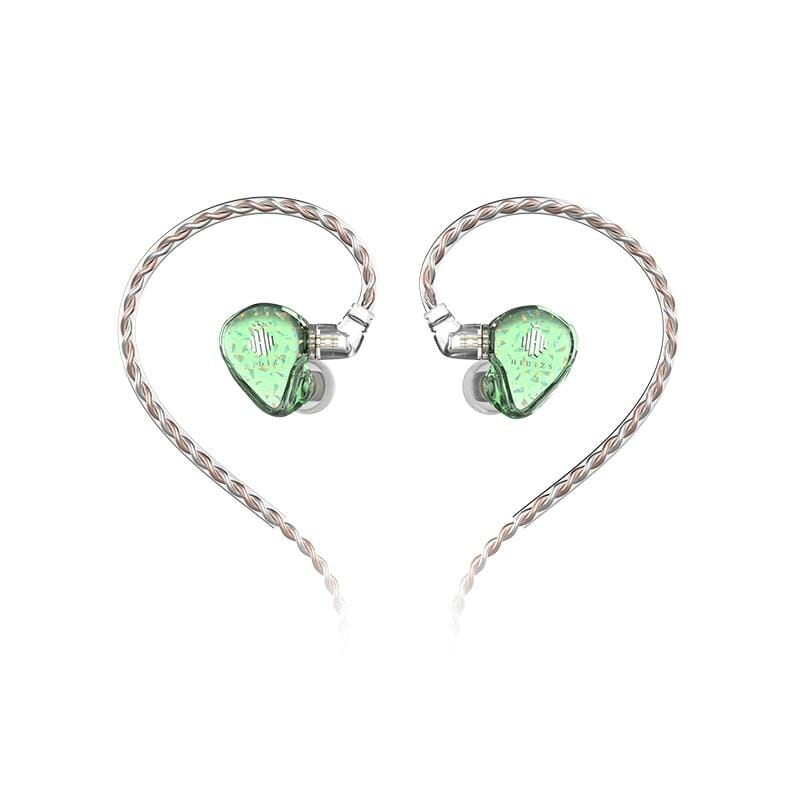 Hidizs MS2 Hybrid Dual Drivers(1 Knowles BA+1 DD)HiFi In-Ear Earphone Earphone HiFiGo green