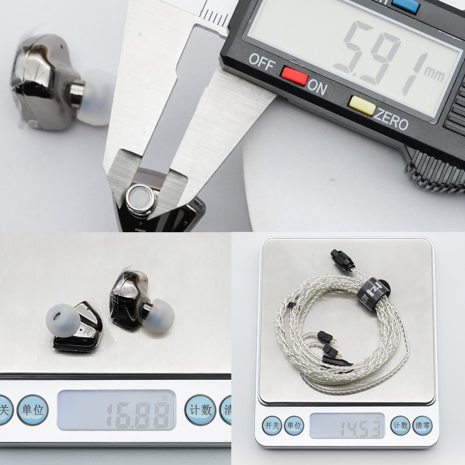 HZSound Heart Mirror Pro 10mm Dynamic Driver In-Ear Monitors With Mic & 2Pin Connectors HiFiGo