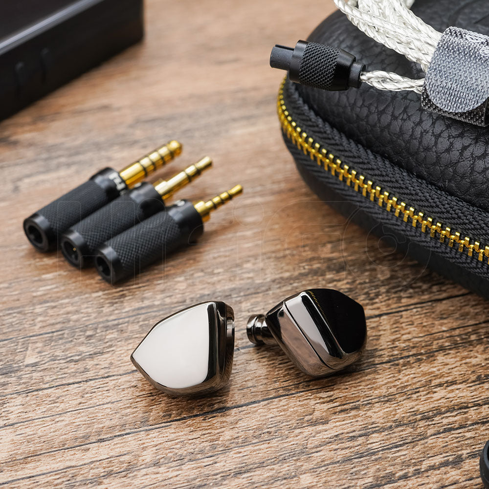 HZSound Heart Mirror Pro 10mm Dynamic Driver In-Ear Monitors With Mic & 2Pin Connectors HiFiGo