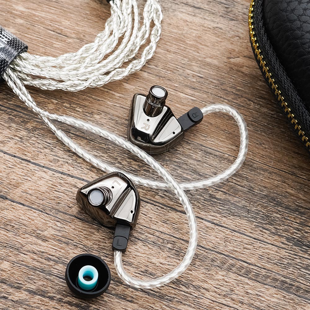 HZSound Heart Mirror Pro 10mm Dynamic Driver In-Ear Monitors With Mic & 2Pin Connectors HiFiGo