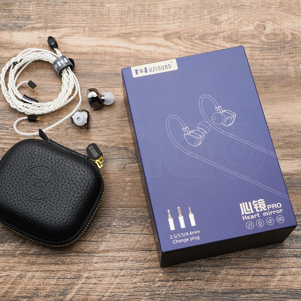 HZSound Heart Mirror Pro 10mm Dynamic Driver In-Ear Monitors With Mic & 2Pin Connectors HiFiGo
