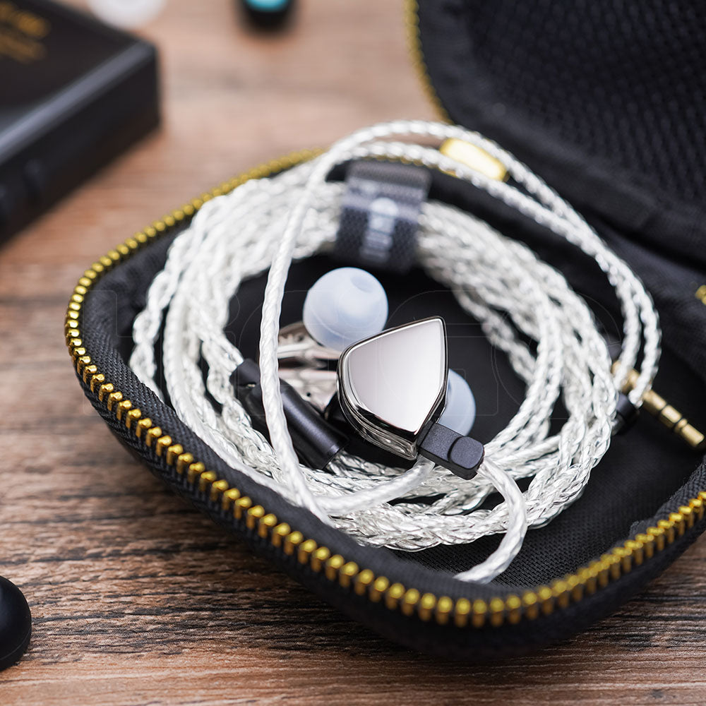HZSound Heart Mirror Pro 10mm Dynamic Driver In-Ear Monitors With Mic & 2Pin Connectors HiFiGo