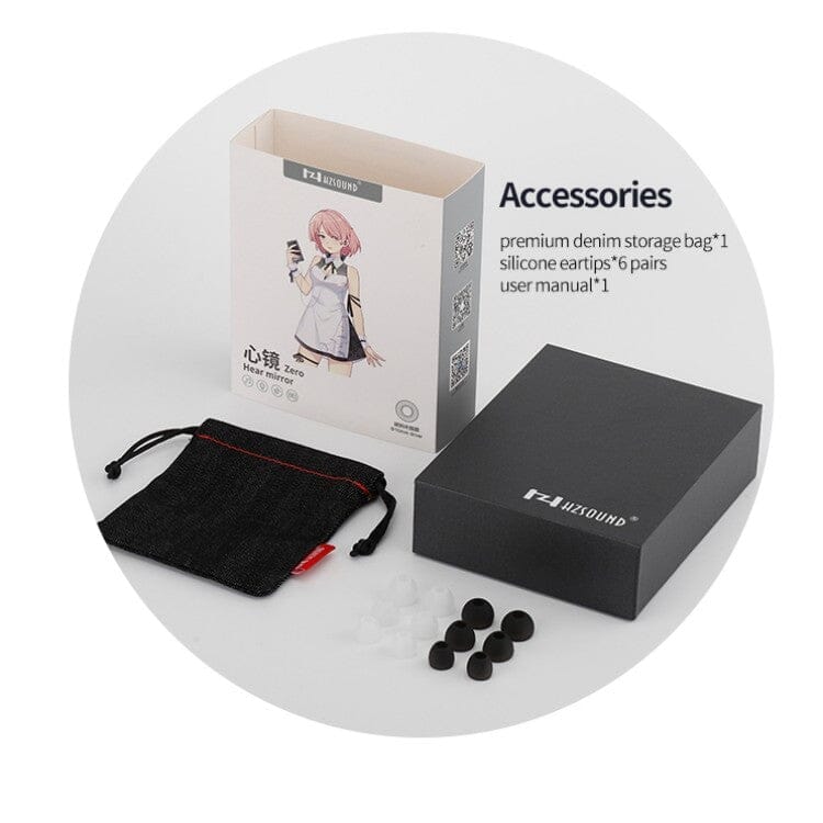 HZSound Heart Mirror Zero 10mm Driver Unit CCAW Voice Coil In-Ear Earphone Earphone HiFiGo