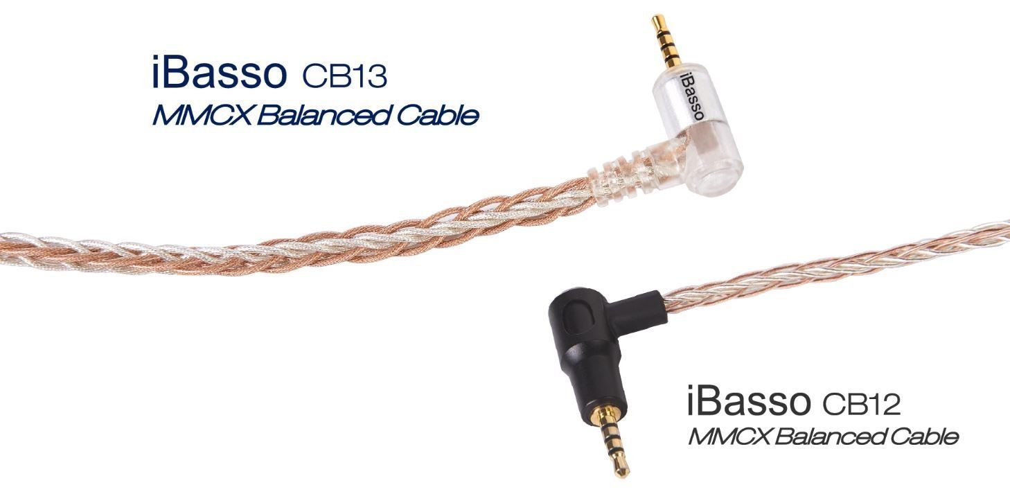 iBasso CB13 MMCX Monocrystal Silver & Copper Braided Balanced Cable for IT03 in Ear Monitor (IEM) Headphones HiFiGo