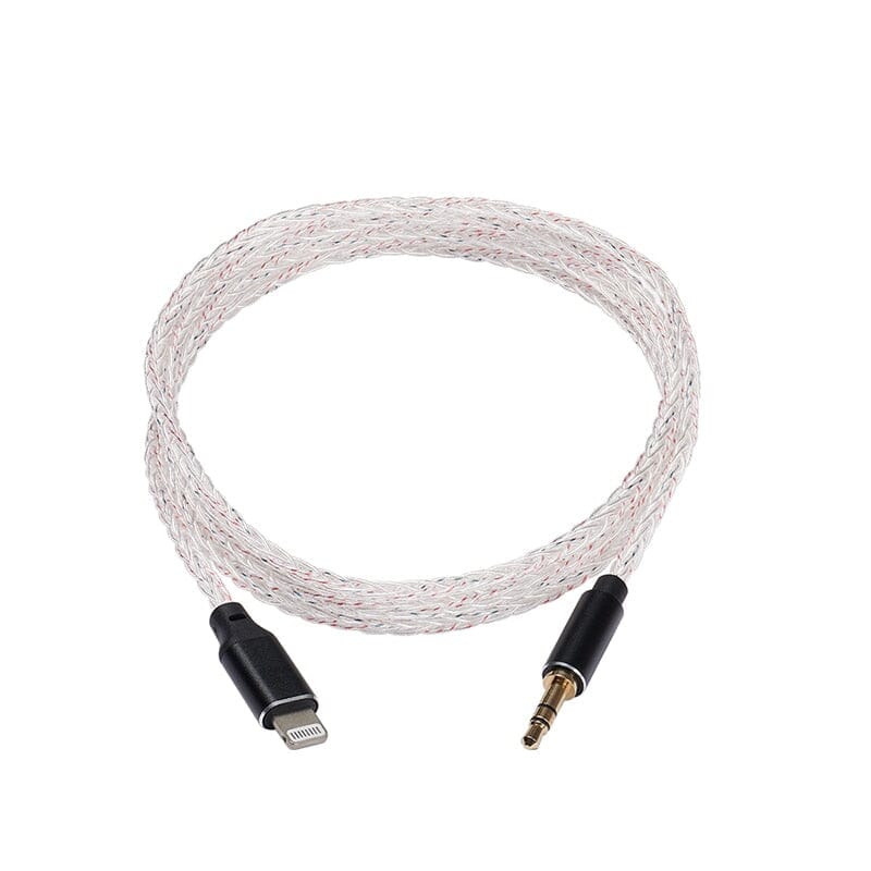 JCALLY AUX08L C101 Chip 8 Cores Lightning To 3.5mm Audio cable HiFiGo