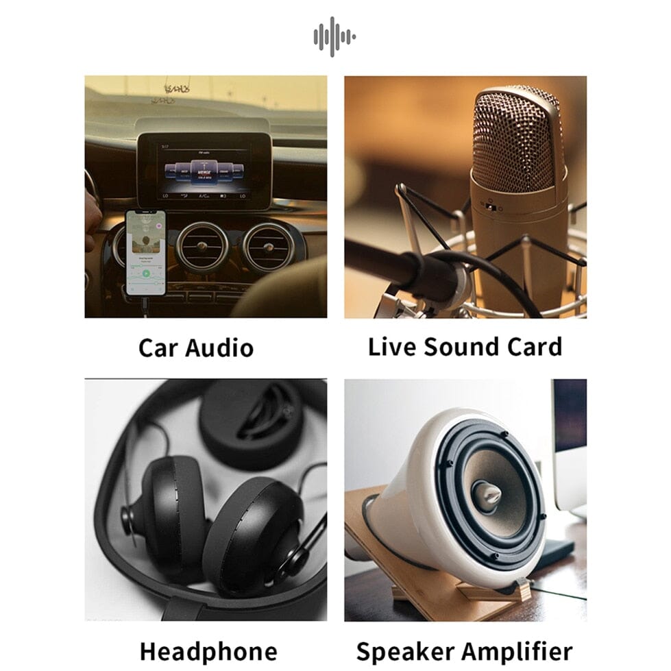 JCALLY AUX08L C101 Chip 8 Cores Lightning To 3.5mm Audio cable HiFiGo