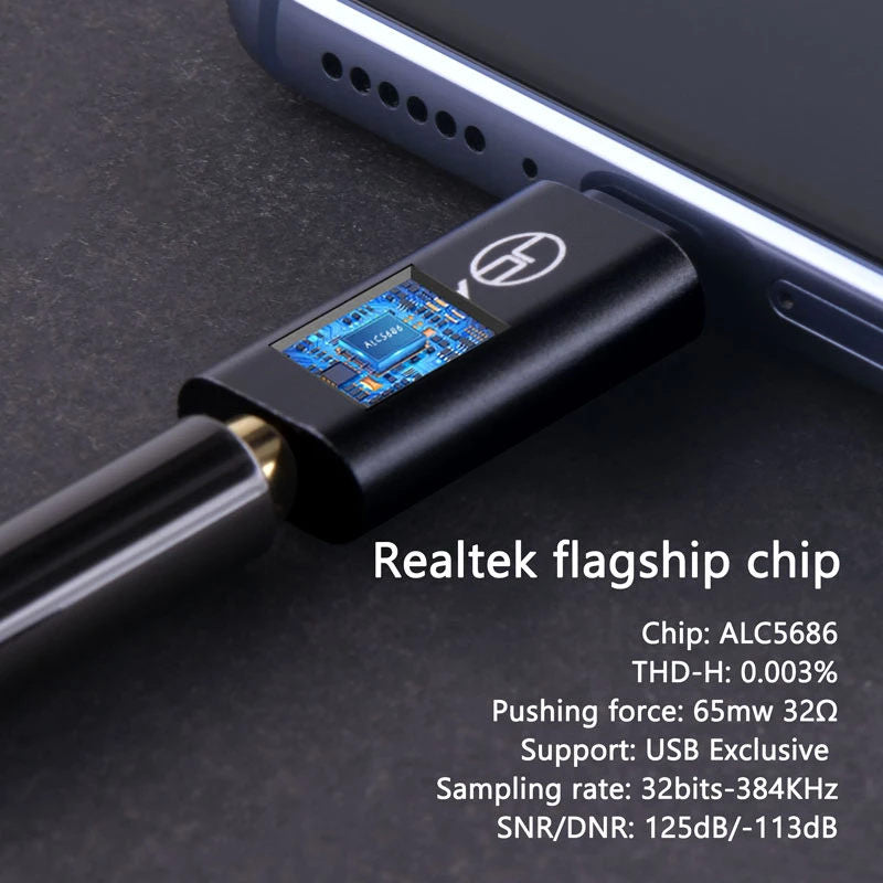 JCALLY JA04 Adapter ALC5686 HiFi Decoding Global DAC Chip For Google Huawei HiFiGo