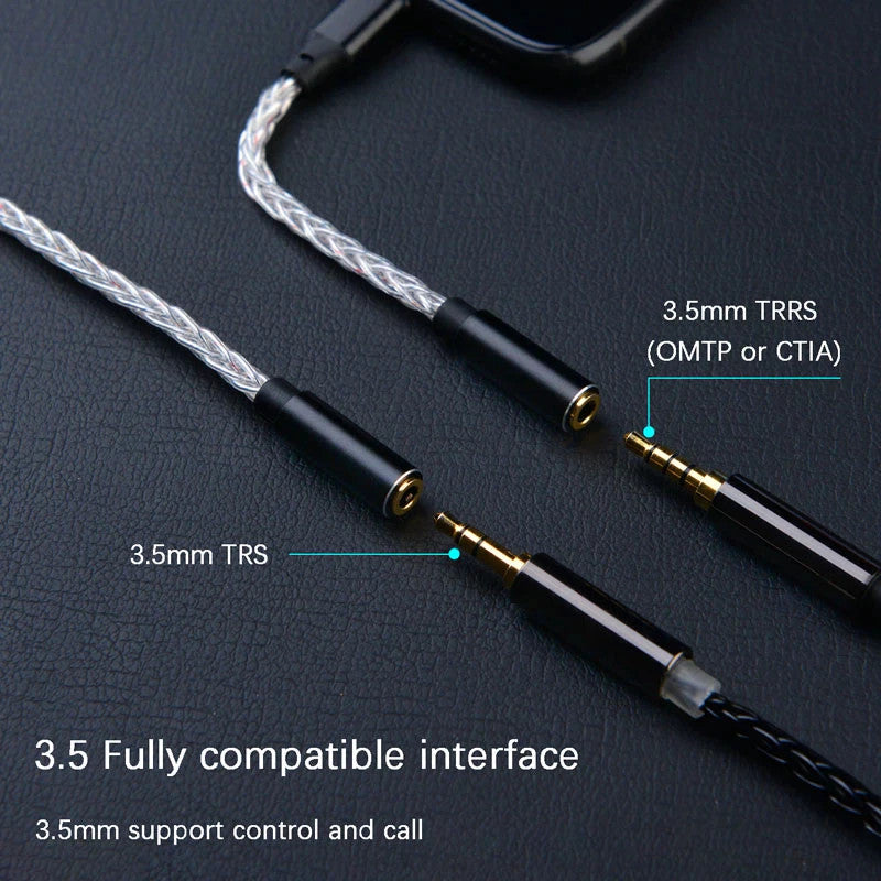 JCALLY JM08L HiFi Earphone Amplifier 3.5mm to Lightning Earphone Adapter HiFiGo