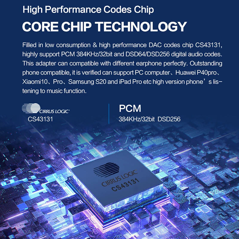 JCALLY JM20 CS43131 Audio DAC Type-C To 3.5MM Earphone Adapter HiFiGo