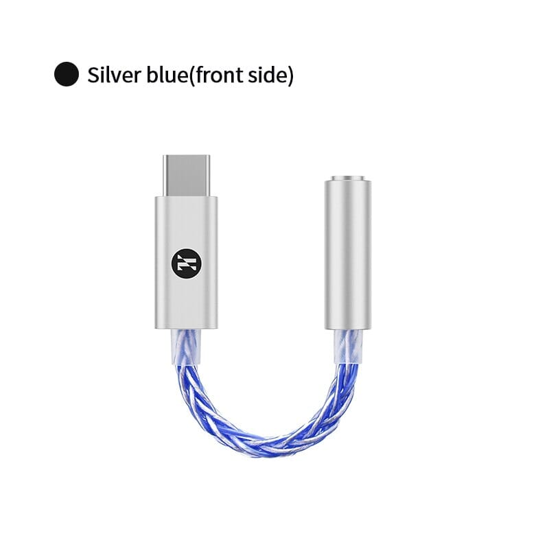 JCALLY JM6 Pro CX31993 Digital Audio Portable Decoding Type-C To 3.5mm Amplifier HiFiGo Silver Blue