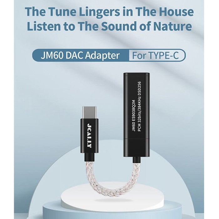 JCALLY JM60 JM60L USB AMP & DAC Type-C / Lightning To 3.5mm Adapter Cable Headphone AMP DAC HiFiGo 