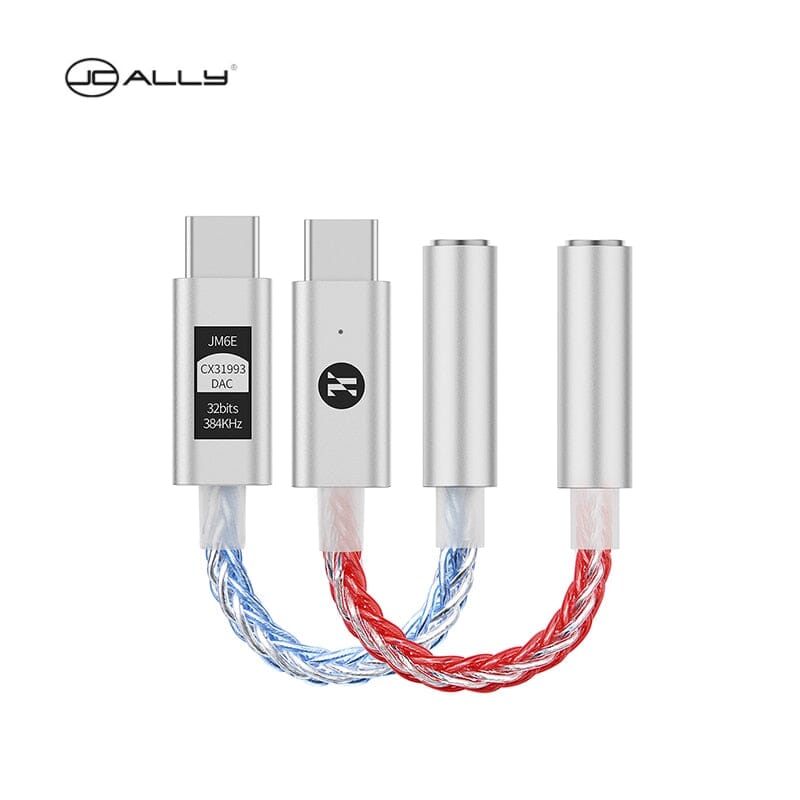 JCALLY JM6E CX31993 Portable DAC & AMP Type-C to 3.5mm Adapter HiFiGo