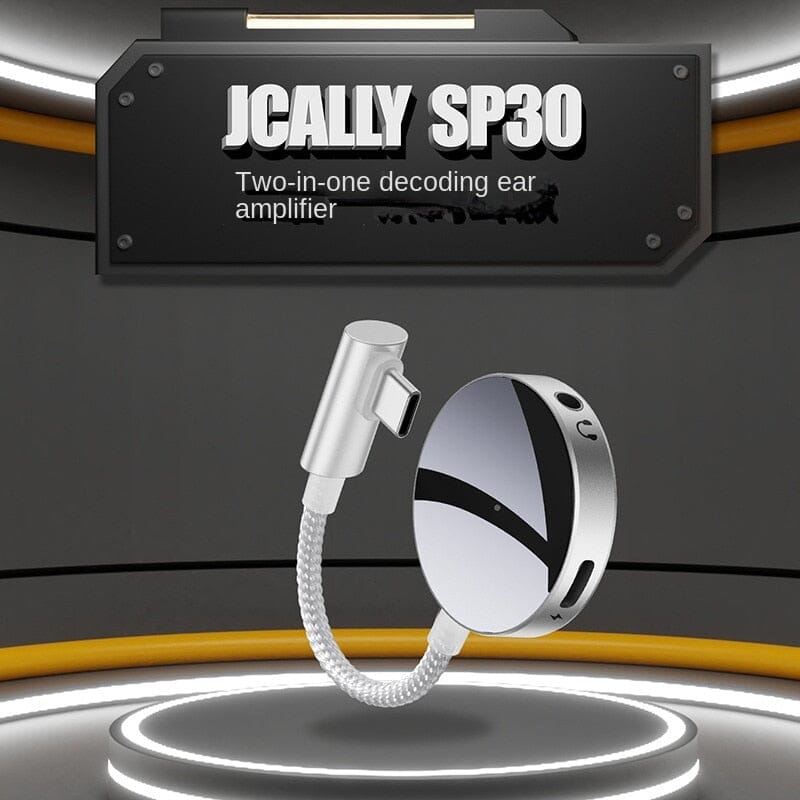 Jcally SP30 2-in-1 Transfer Cable Portable DAC & AMP With 3.5 Port & Type-C Fast Charging HiFiGo
