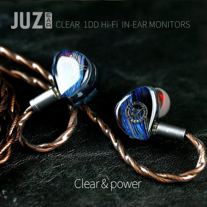 JUZEAR Clear 10mm LCP Dynamic Driver In-Ear Earphone HiFiGo 