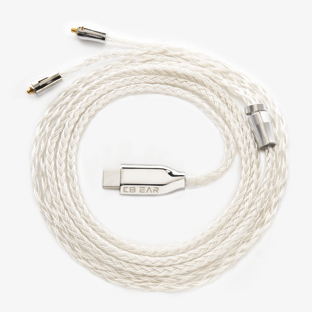KBEAR T3 Plus 16- Core Decoding Earphone Cable With Type-C - MMCX / 2PIN / TFZ Connector Earphone Cable HiFiGo