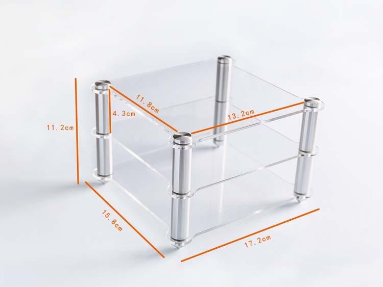 KGU12 Exquisite Acrylic Shelf HIFI Amplifier Decoder Frame Transparent HiFiGo