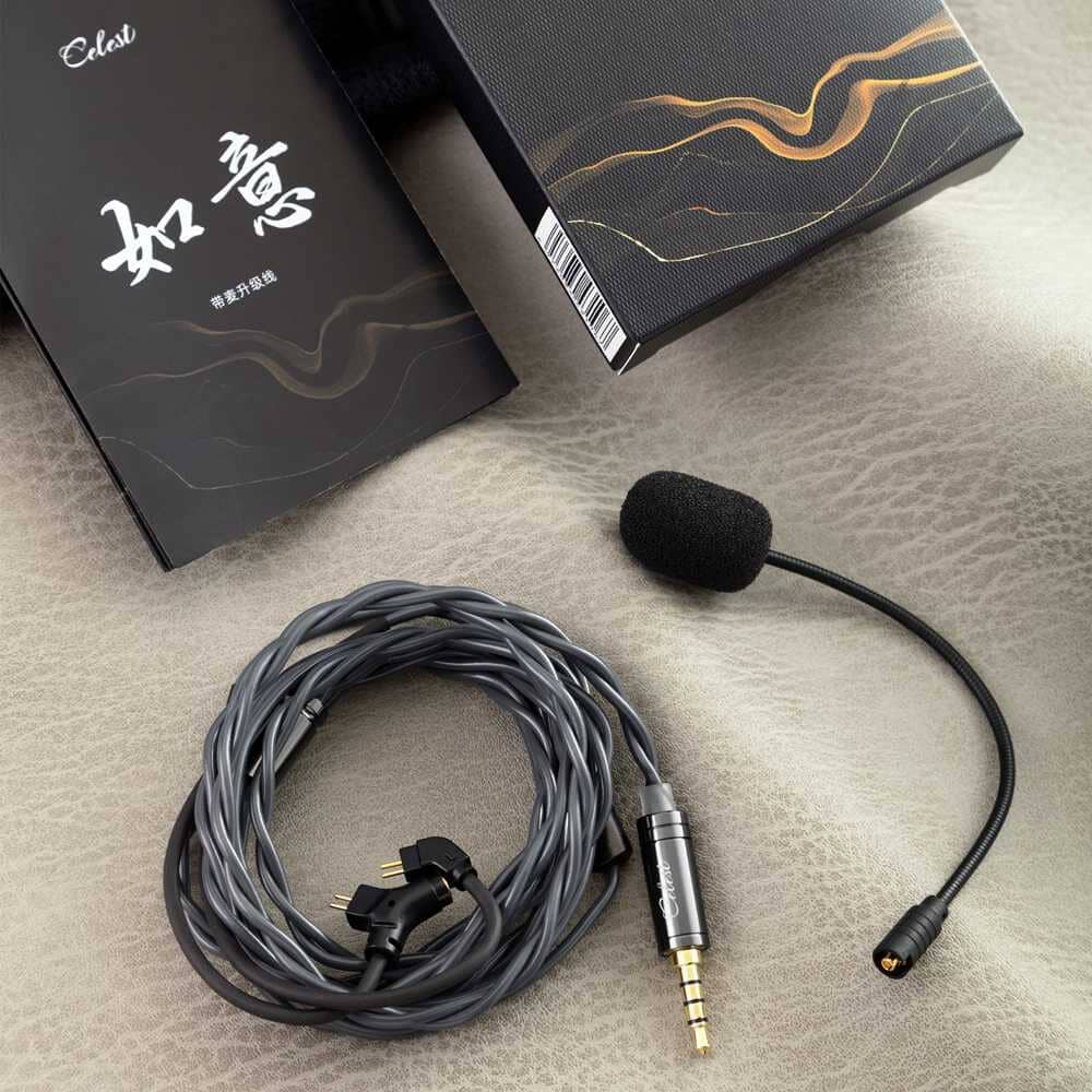 Kinera Celest RUYI Earphone Cable With Boom Mic 2Pin 0.78 / MMCX - 3.5mm Earphone Cable HiFiGo