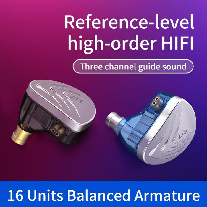 KZ AS16 16BA Balanced Armature Units HIFI Bass In Ear Monitor Earphones HiFiGo 