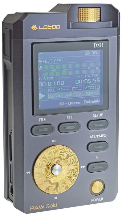 Lotoo Paw Gold High Resolution Audio Player (DAP) with 128GB MicroSD HiFiGo 