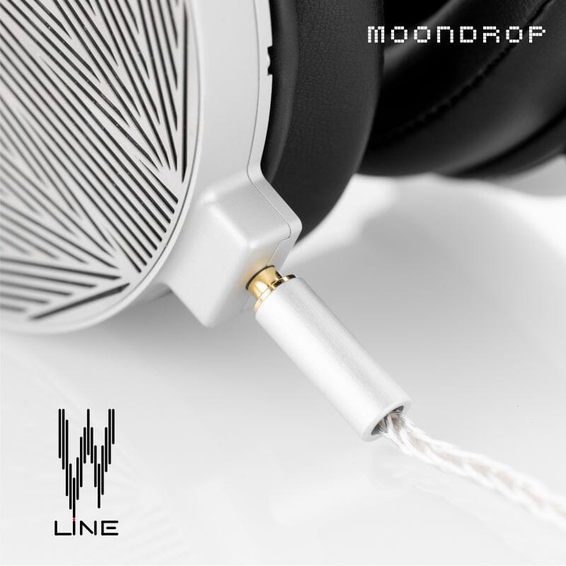 Moondrop Line V & Line W 6N Single Crystal Copper Silver-Plated Headphone Cable headphone cable HiFiGo