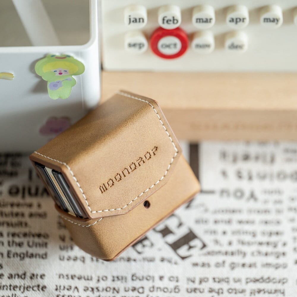 Moondrop Small Leather Case For Space Travel Bluetooth Earbuds HiFiGo