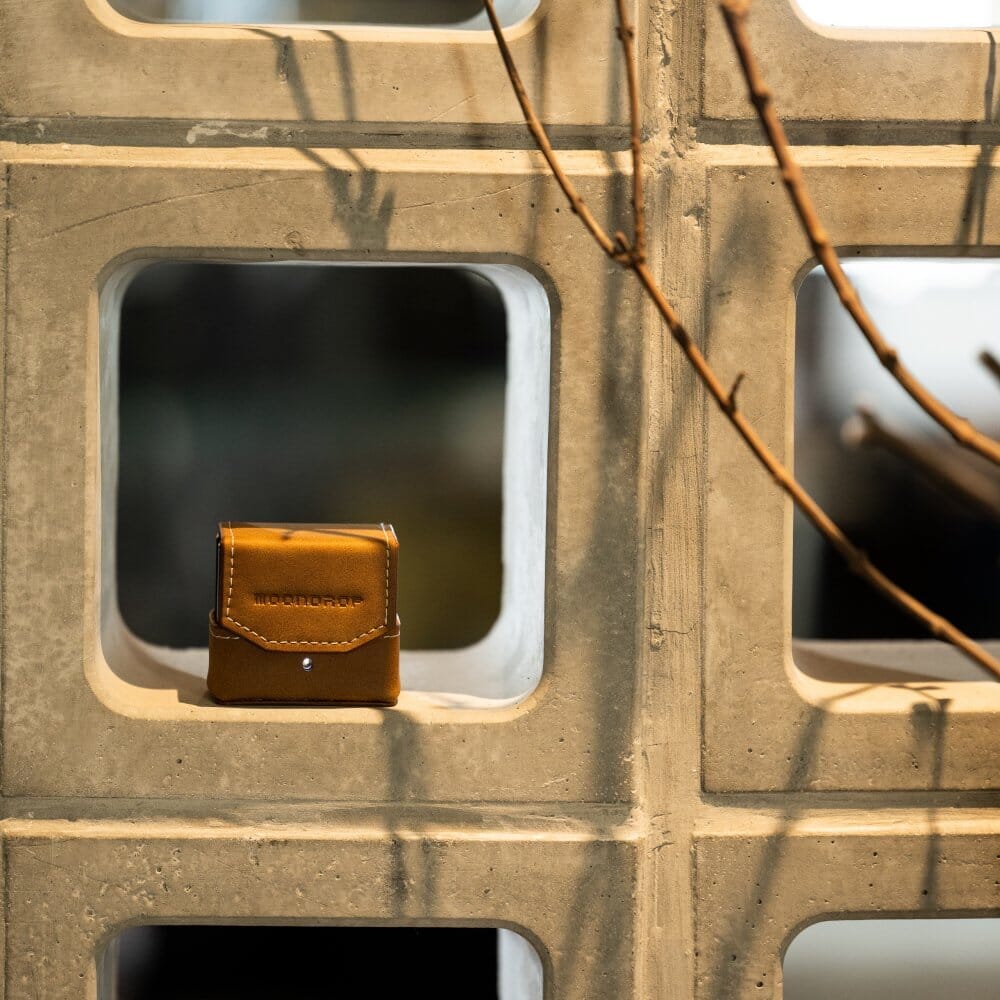 Moondrop Small Leather Case For Space Travel Bluetooth Earbuds HiFiGo