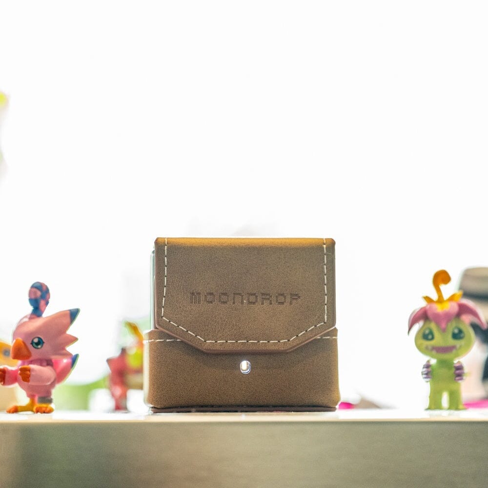 Moondrop Small Leather Case For Space Travel Bluetooth Earbuds HiFiGo