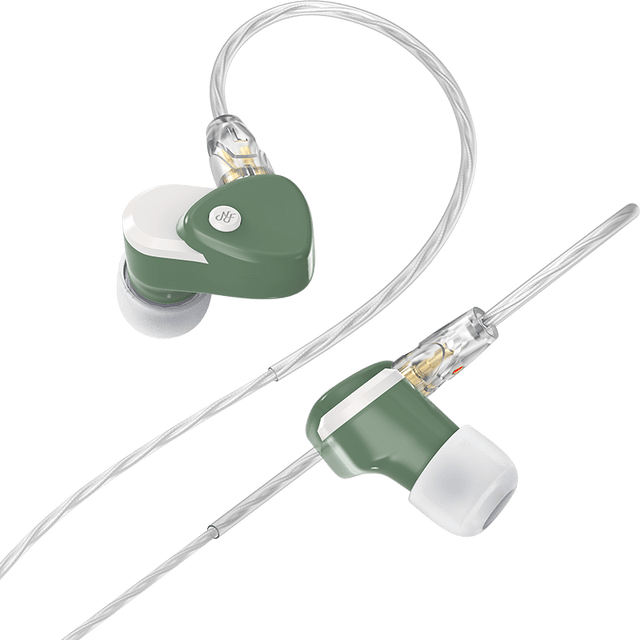 NF Audio RA10 Micro Dynamic Driver In-Ear Monitors IEMs Earphone HiFiGo Green
