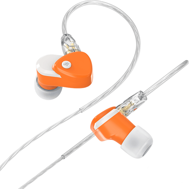 NF Audio RA10 Micro Dynamic Driver In-Ear Monitors IEMs Earphone HiFiGo Orange