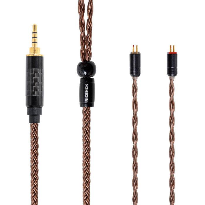 NICEHCK 16 Core High Purity Copper Cable 3.5/2.5/4.4mm MMCX/2Pin Cable HiFiGo 2.5mm plug with 2Pin 