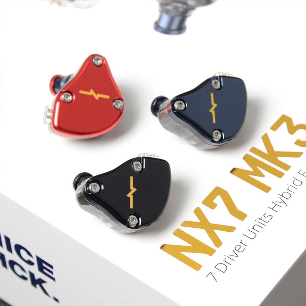 NICEHCK NX7 MK3 7 Driver Units 4BA+Dual CNT Dynamic+Piezoelectric Earphone HiFiGo