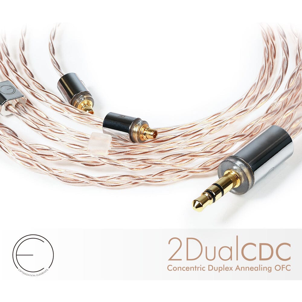 OE Audio 2DualCDC Oxygen-Free-Copper IEM Upgrade Cable Earphone Cable HiFiGo