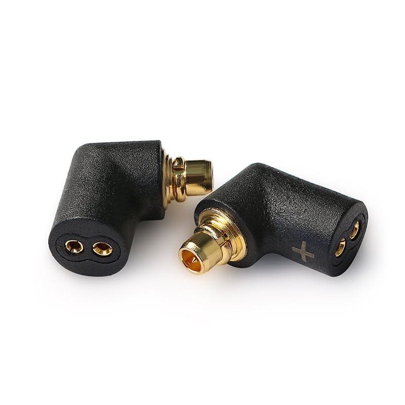 OE AUDIO CIEM 2pin/MMCX/3.5mm Angled Audio Adapter Audio Adapter HiFiGo 2pin to MMCX Angled Black