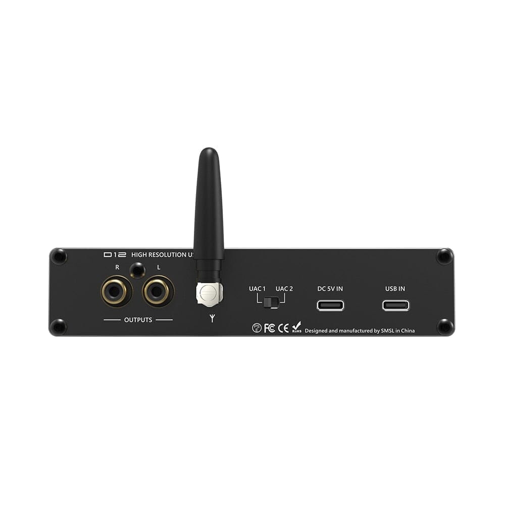 Open Box SMSL D12 AK4493S Bluetooth 5.0 USB MQA DAC & Headphone Amplifier Headphone AMP DAC HiFiGo